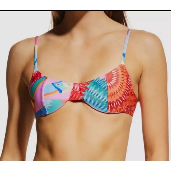 NWT- FARM RIO “HAPPY TOUCAN” VIBRANT COLORED BIKINI SET- SIZE XS/SMALL - Picture 2 of 15